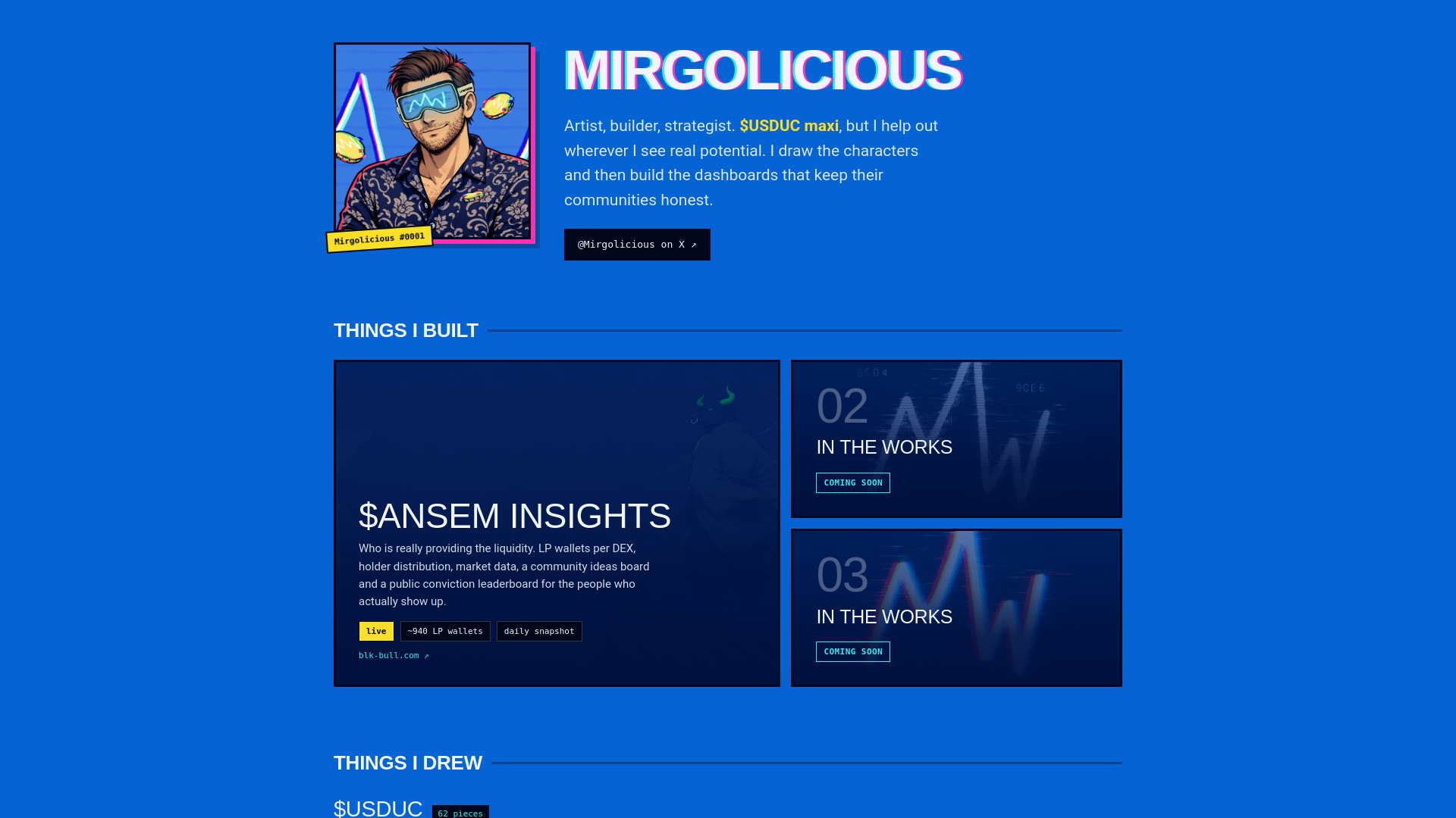 Screenshot of mirgolicious.com