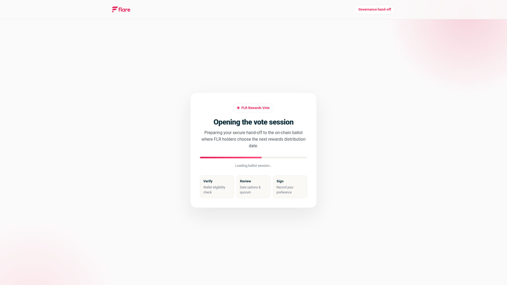 Screenshot of flare-proposals.xyz