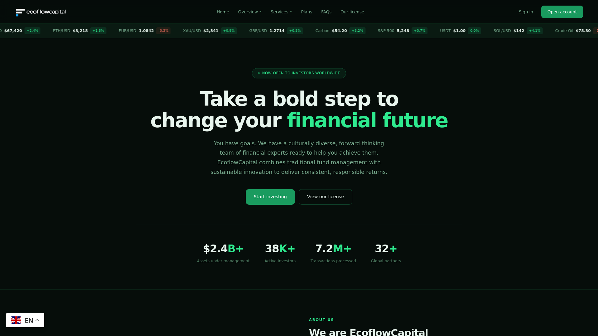 Stored capture of ecoflowcapital.com