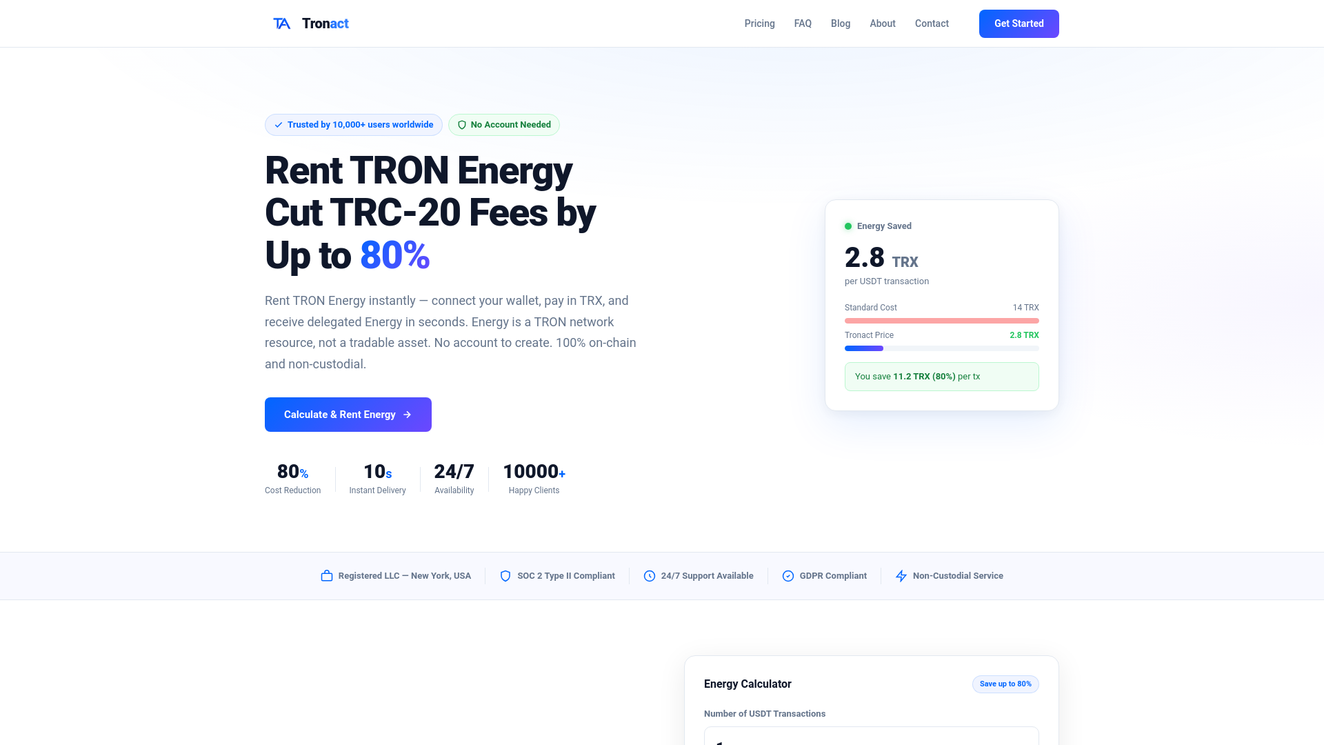 Screenshot of tronact.co.com