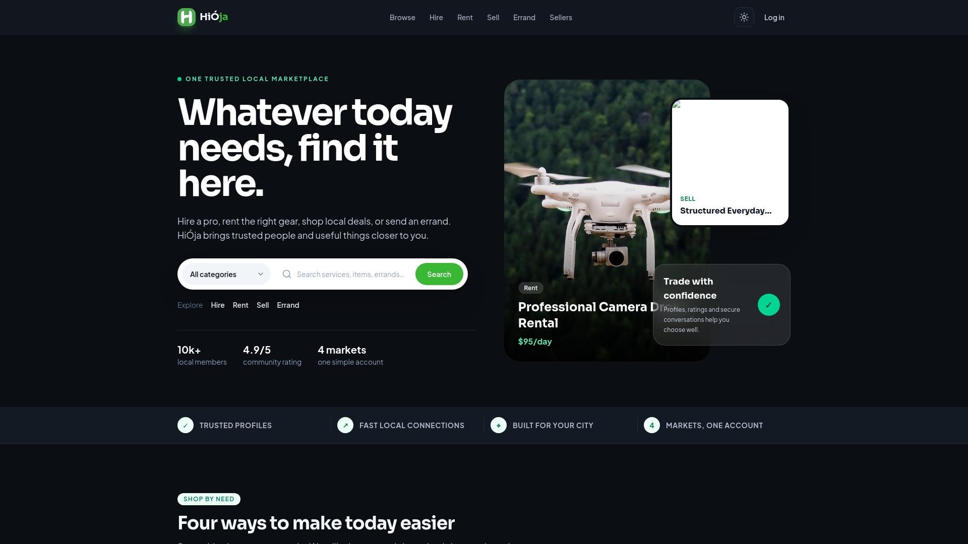 Screenshot of hioja.com