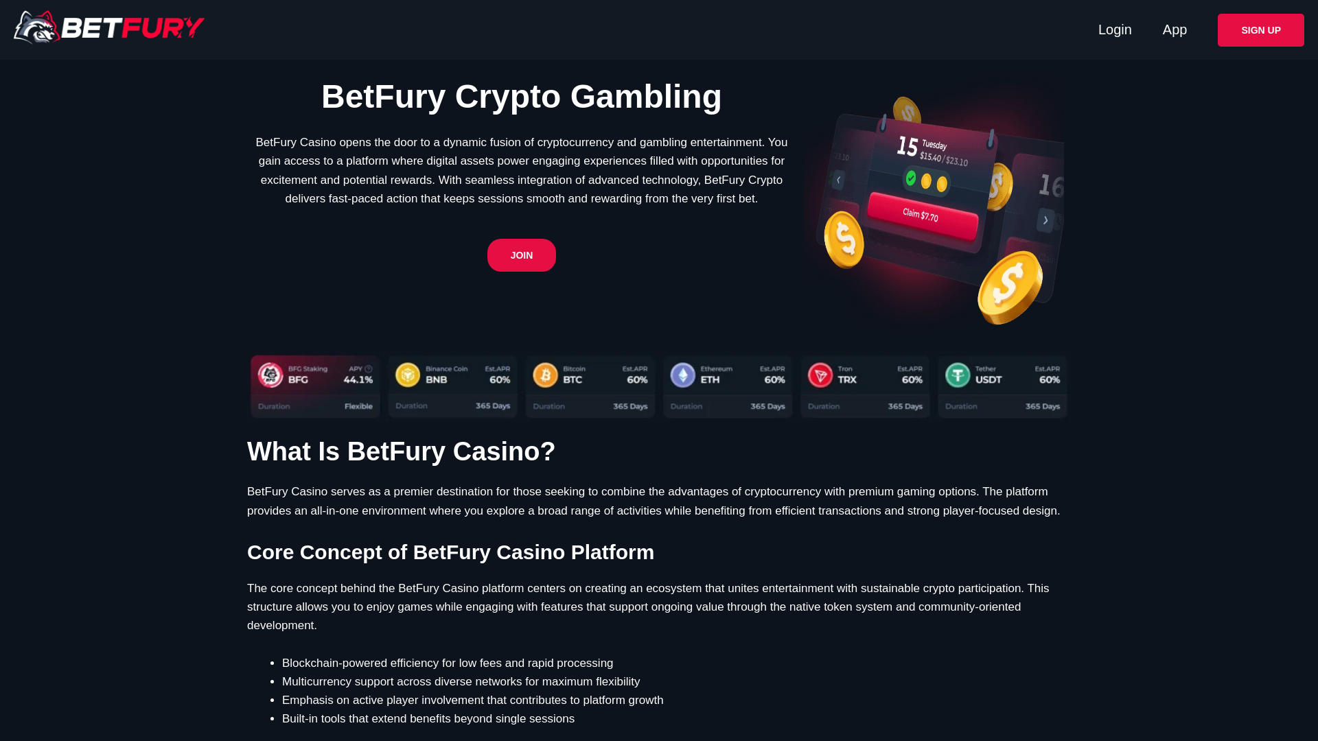 Screenshot of betfurycrypto.com