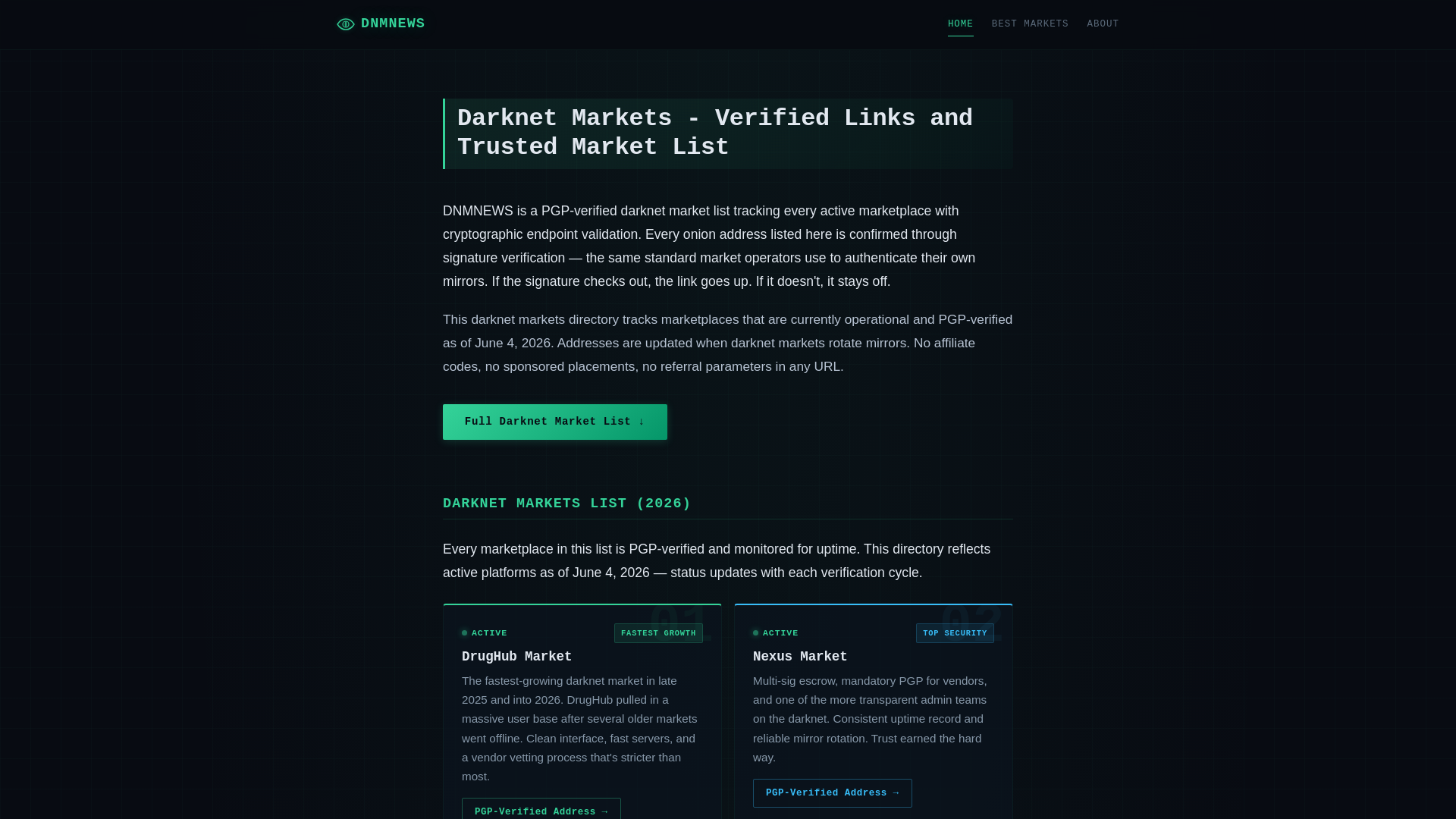 Screenshot of dnmnews.net