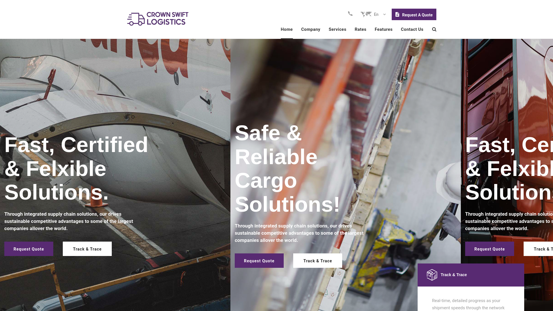 Screenshot of crownswiftlogisitcs.com