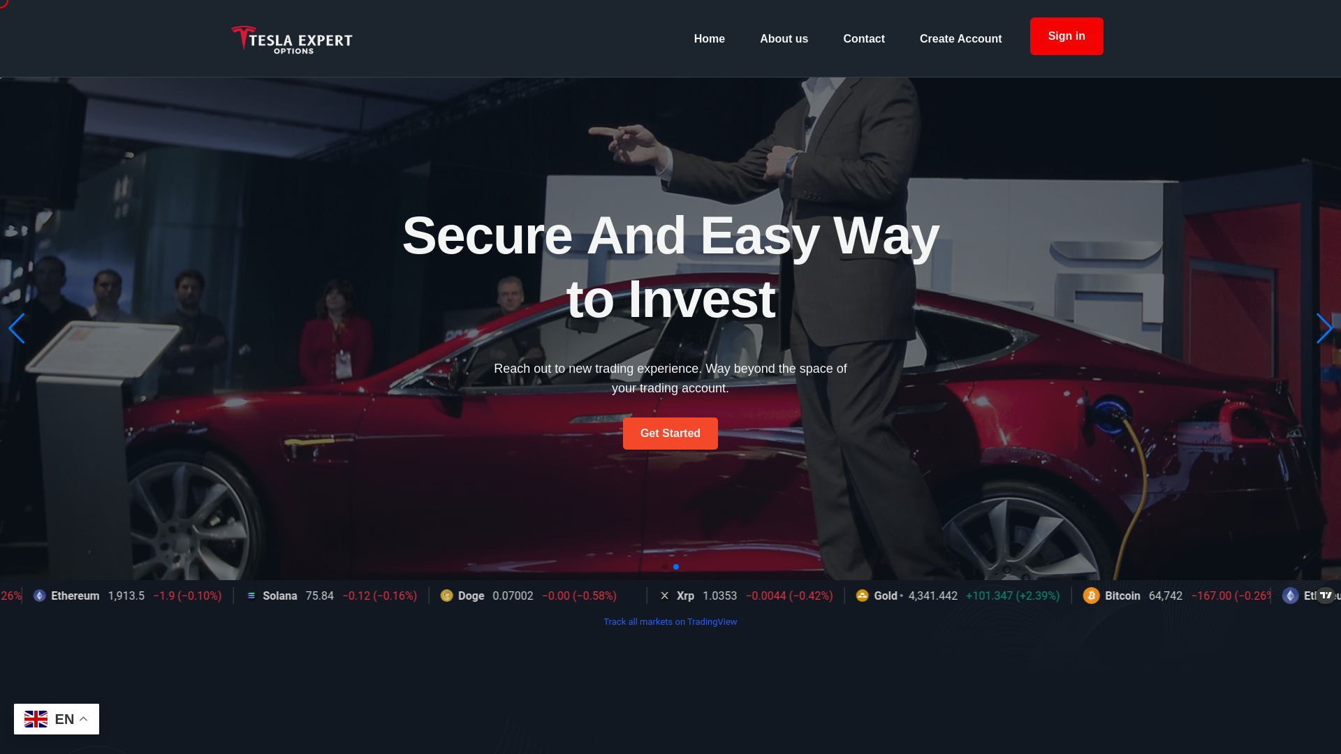 Screenshot of eoptiontrade.com