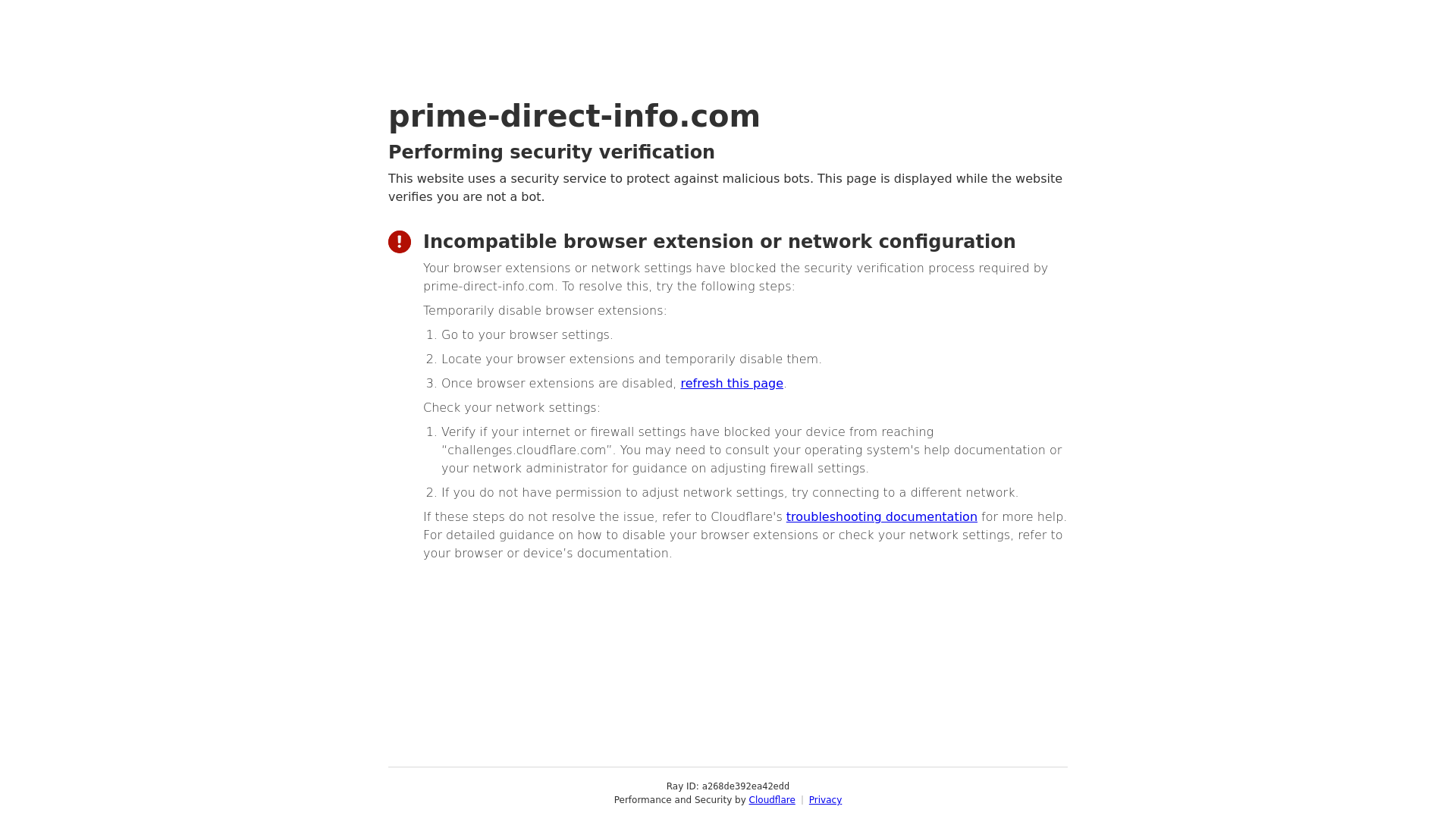 Screenshot of prime-direct-info.com