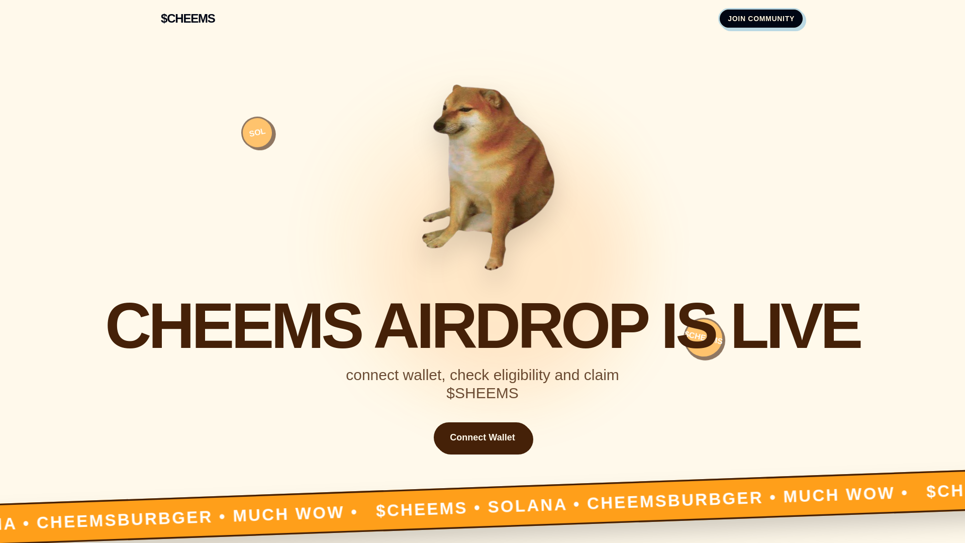 Screenshot of cheems.exclusive-drop.fun