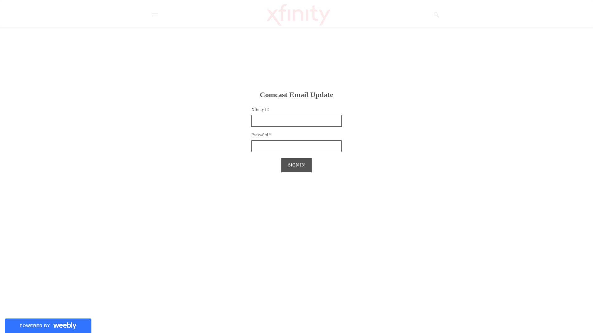 Screenshot of xfinitylogininc.weebly.com