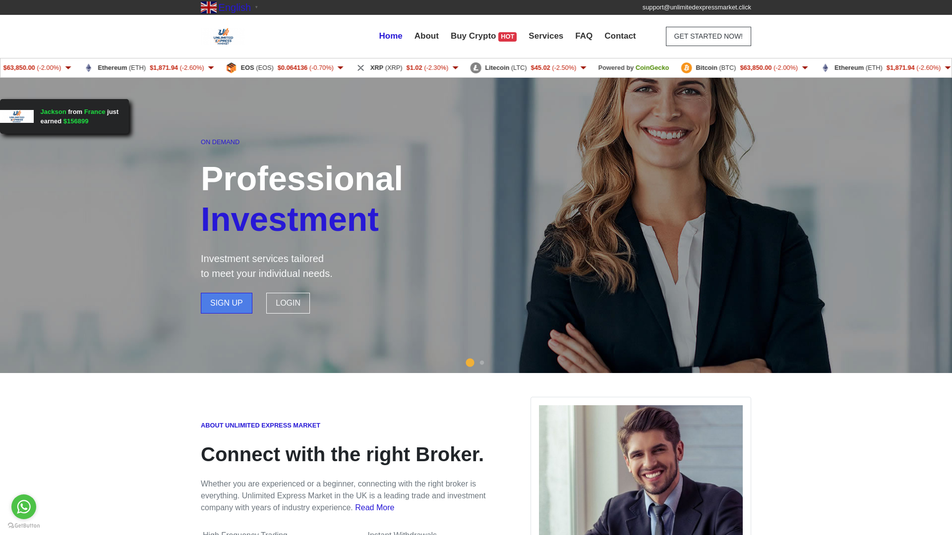 Screenshot of unlimitedexpressmarket.click