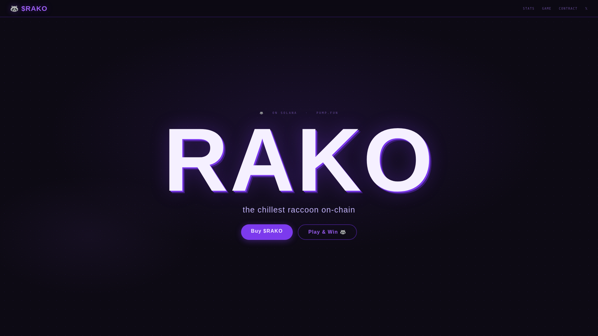 Screenshot of rakoonsol.com