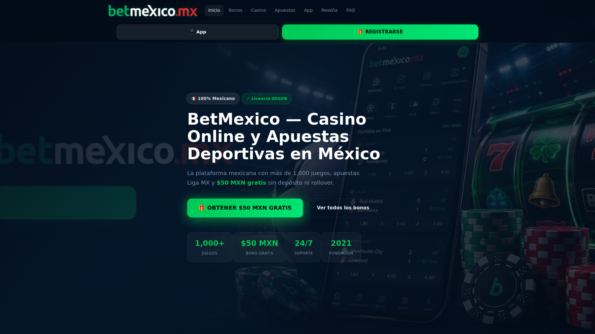 Screenshot of bet-mexico.com.mx