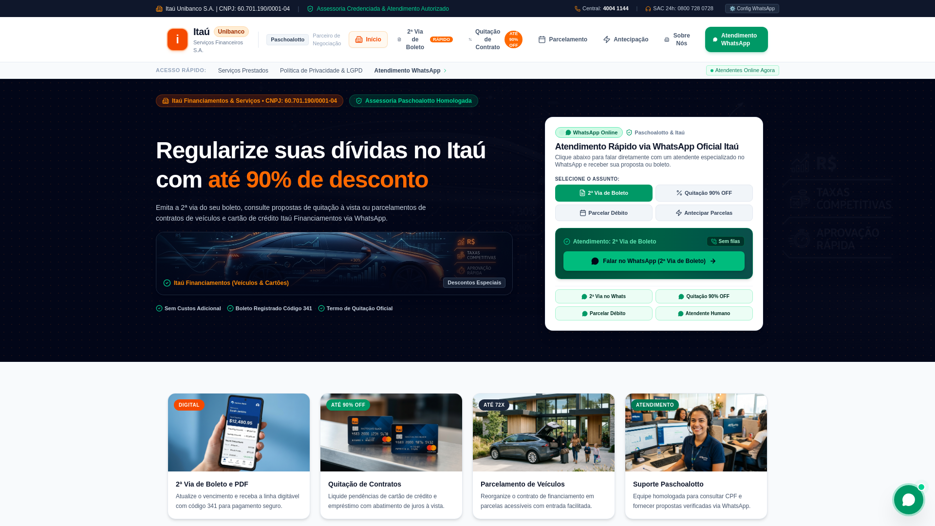 Screenshot of suporteitauweb.com