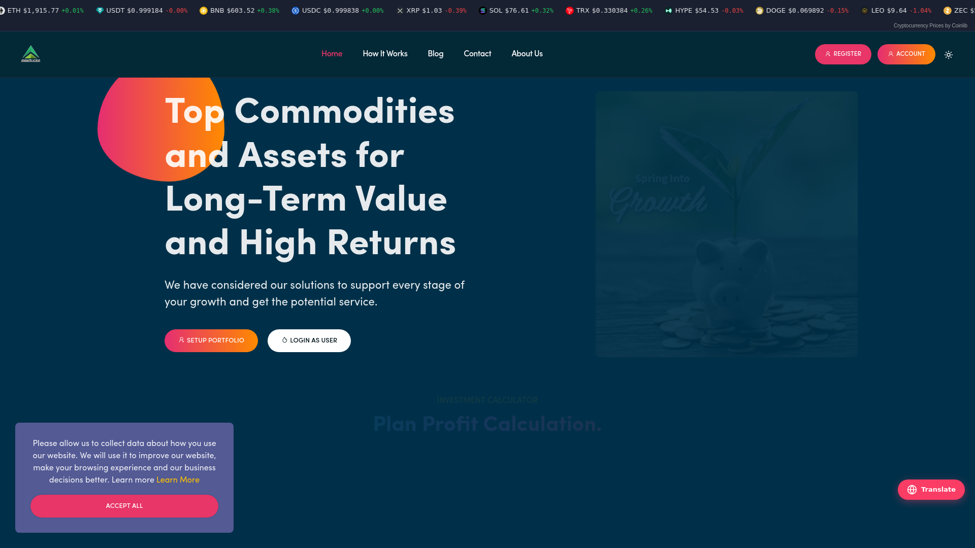 Stored capture of growthcorpinvestments.com