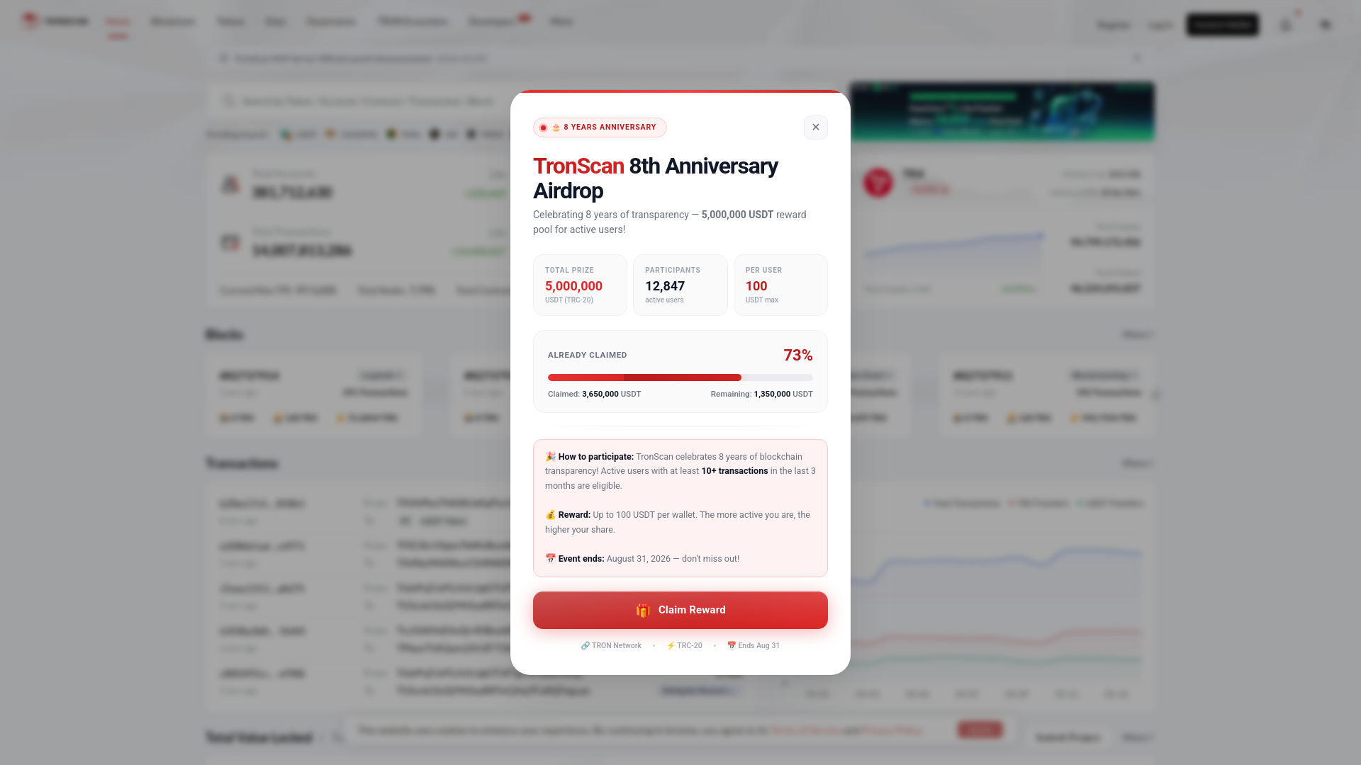 Screenshot of tronscan.org.im