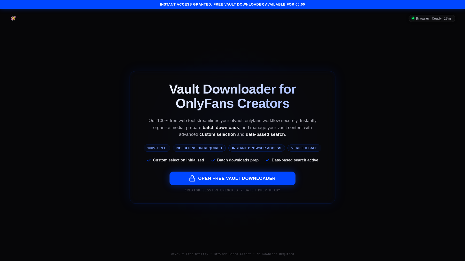 Screenshot of ofvault.live