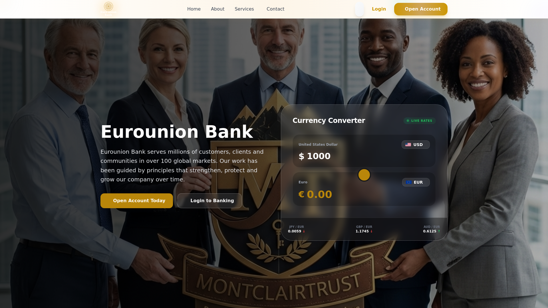 Screenshot of eurounionbank.app