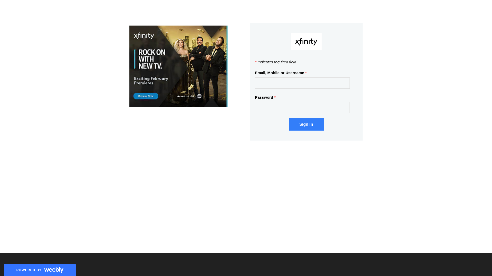 Screenshot of comcast-help-home.weebly.com