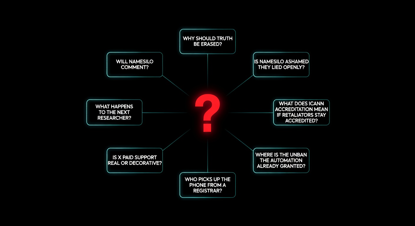 Infographic of uncomfortable questions around the ban