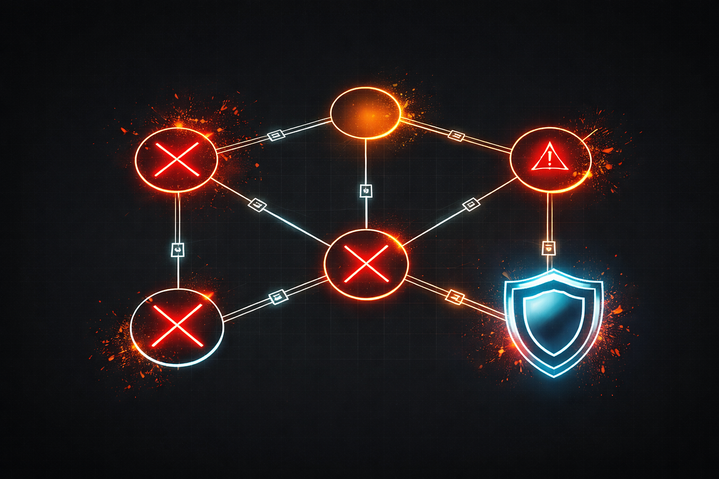 Domain network diagram showing suspended xmrwallet domains and escape domains registered before investigation
