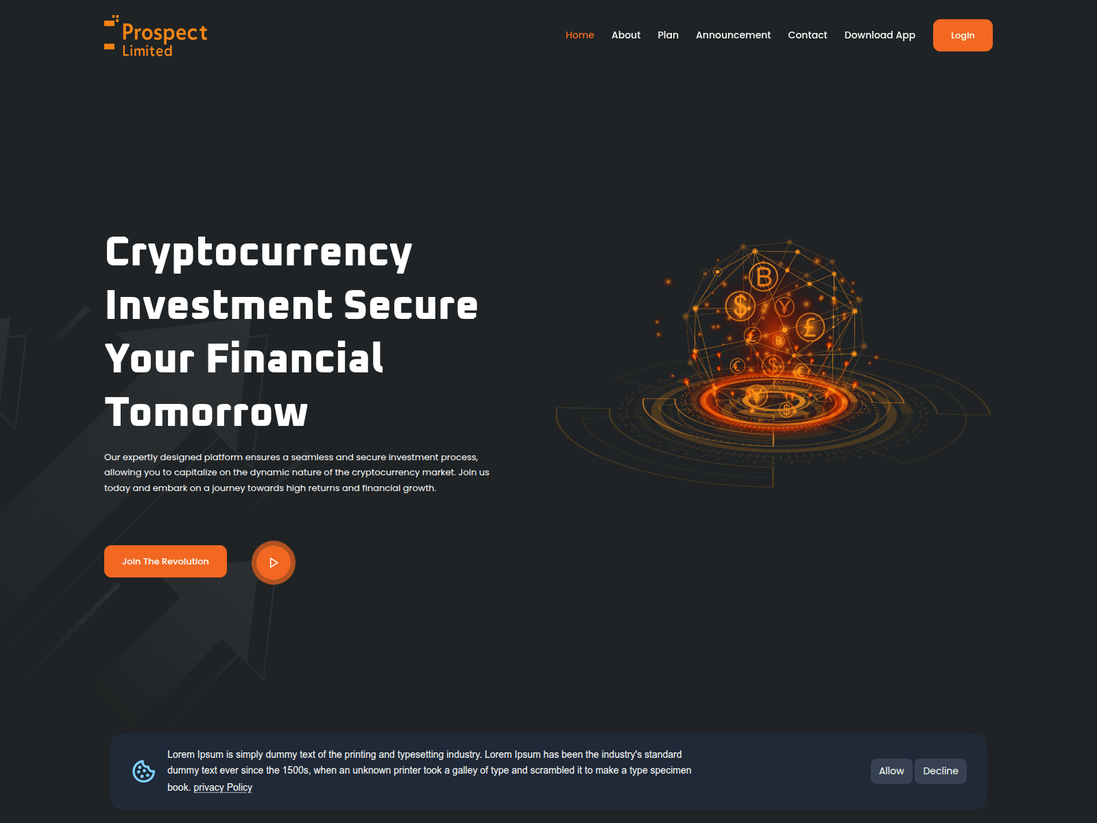 Captura de prospectlimited.pro