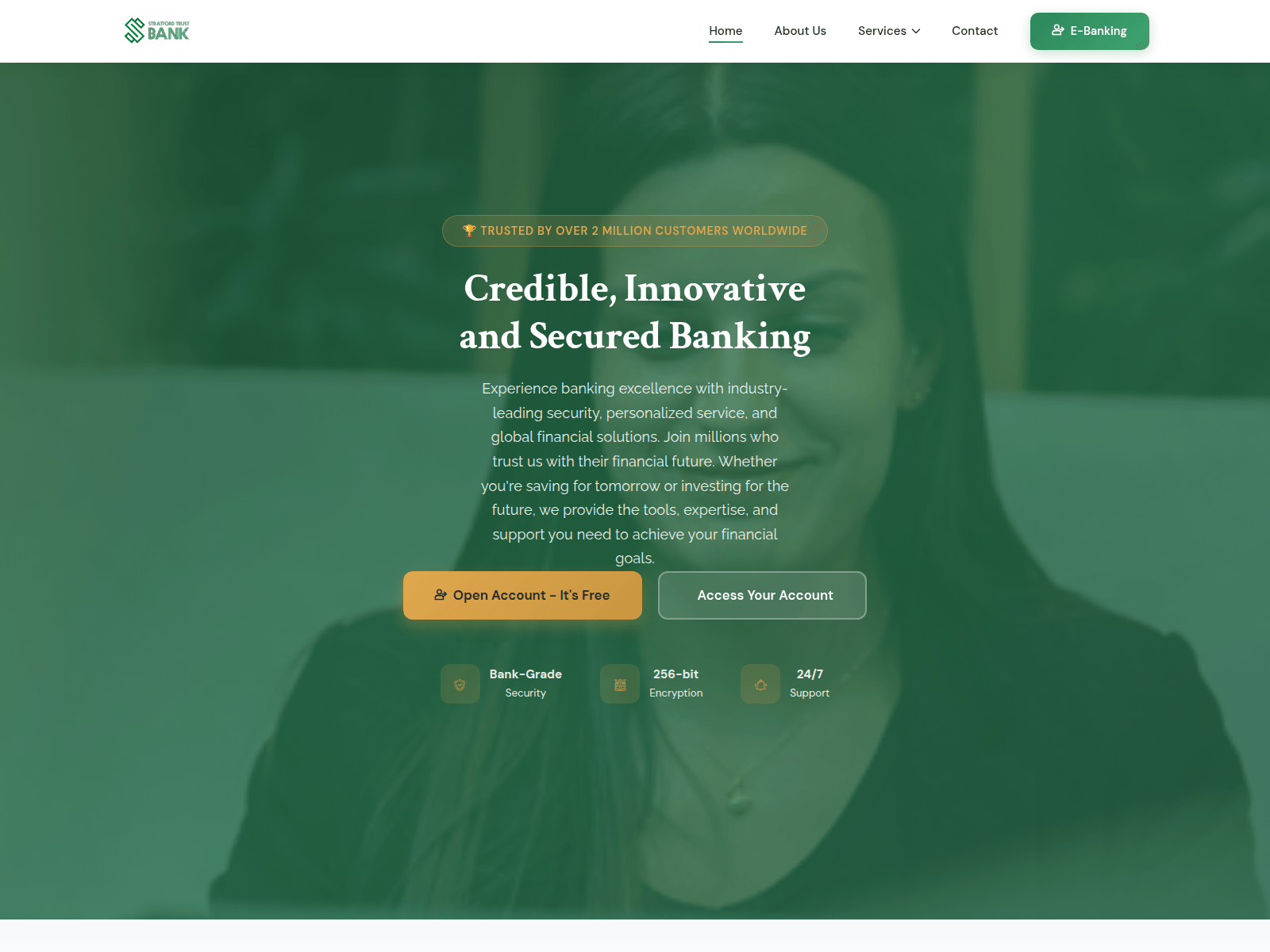 截图： stratfordtrust.com