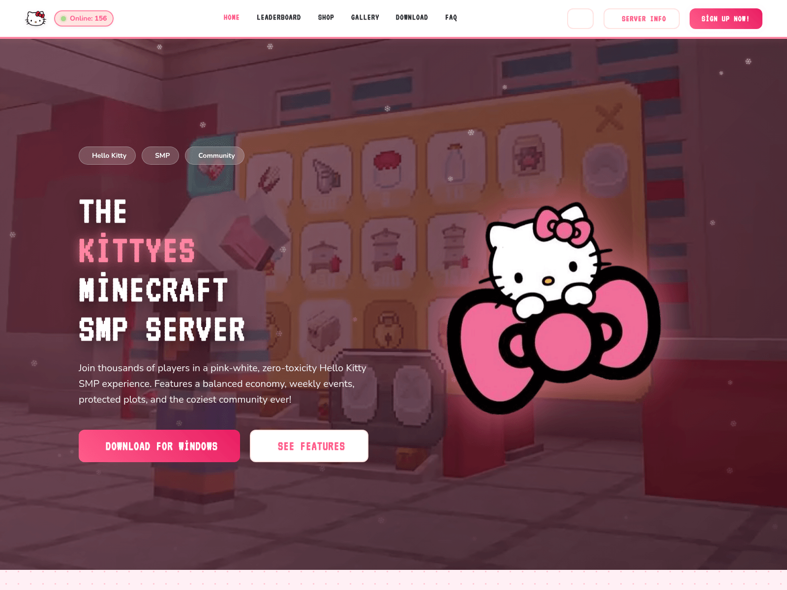 Schermata di kittyescraft.com