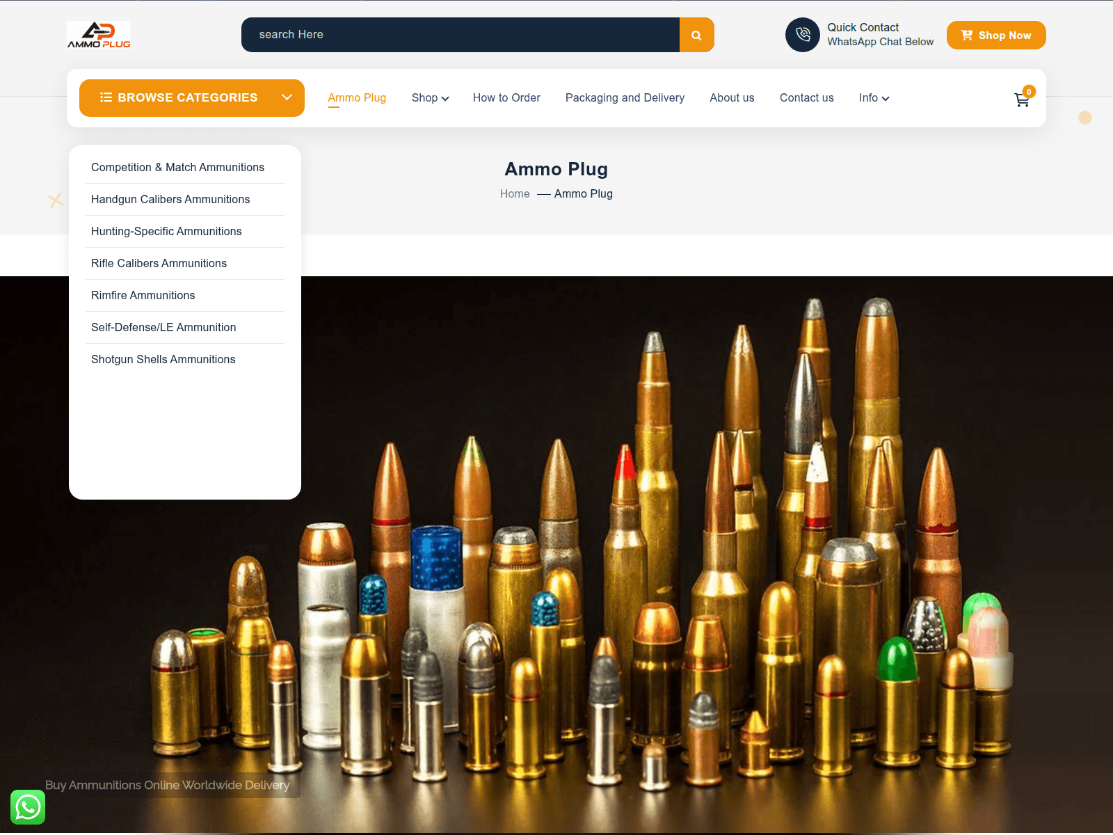 Screenshot of ammoplug.org