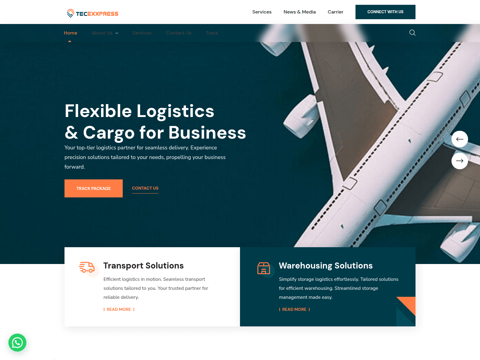 Screenshot of tecexxpress.com