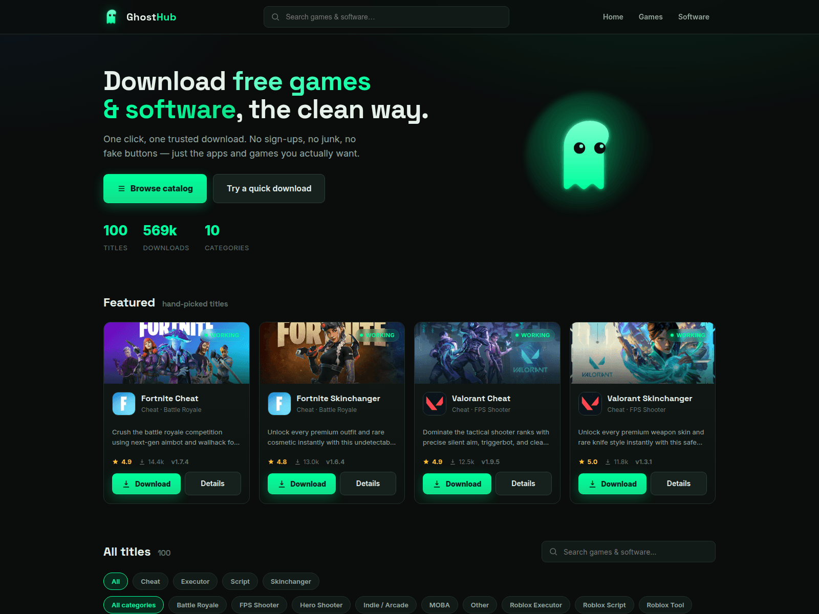 Знімок екрана ghost-cheats.cc
