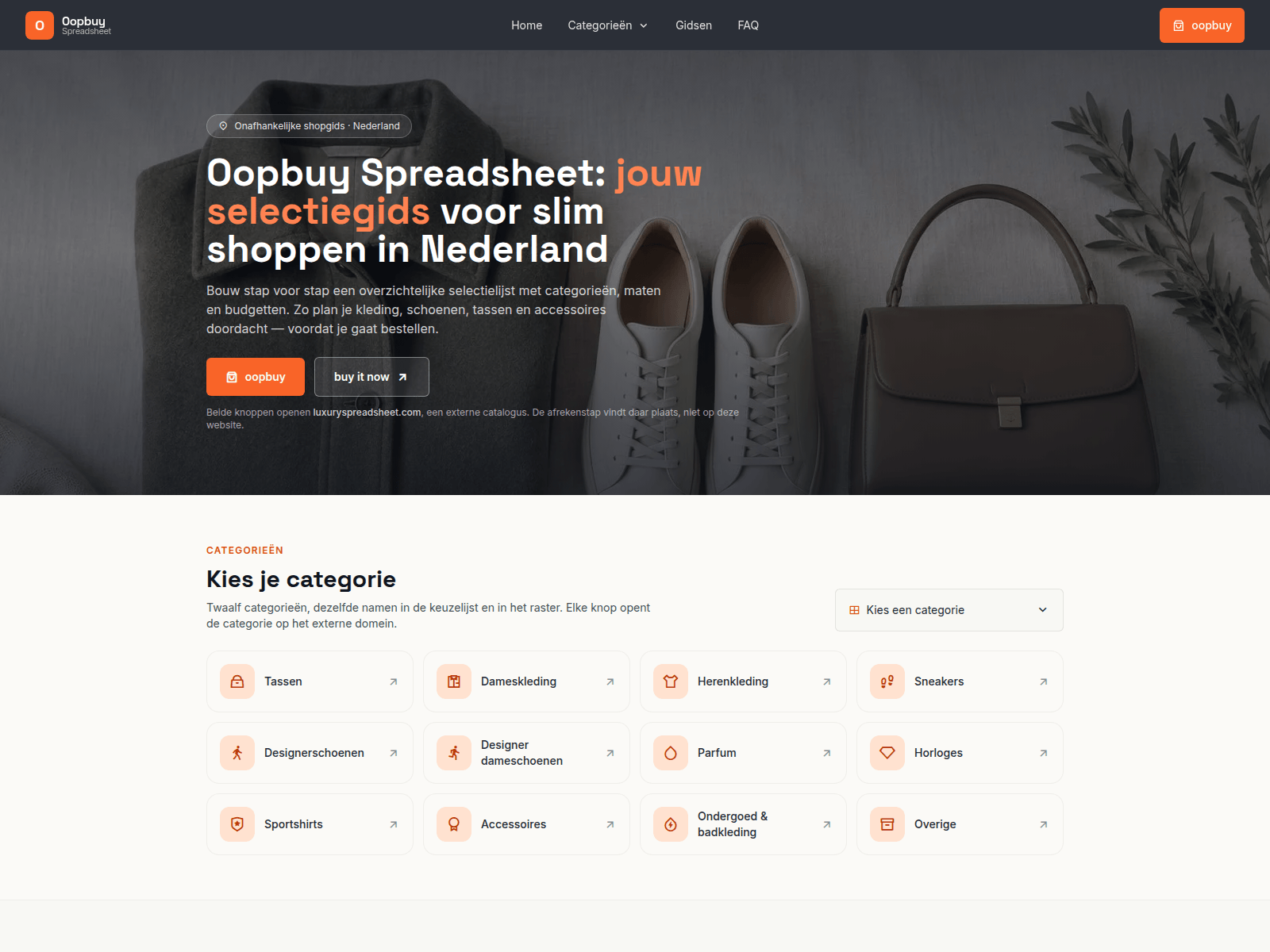 Снимок сайта oopbuy-spreadsheets.lat