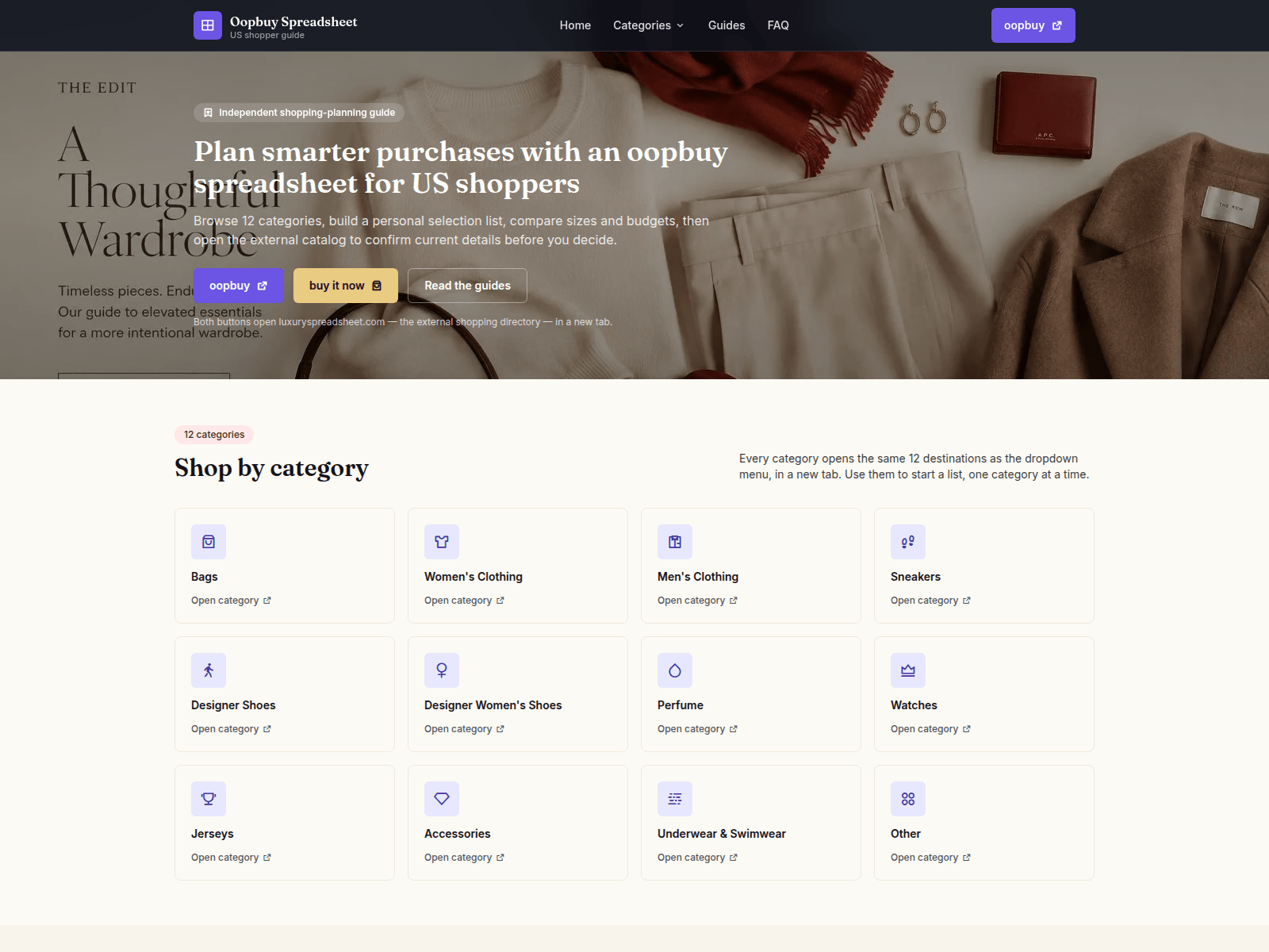 Снимок сайта oopbuy-spreadsheets.beauty