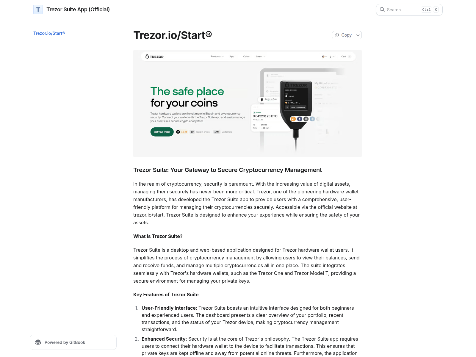 Screenshot von auth-h-ttrezor-cdn.gitbook.io