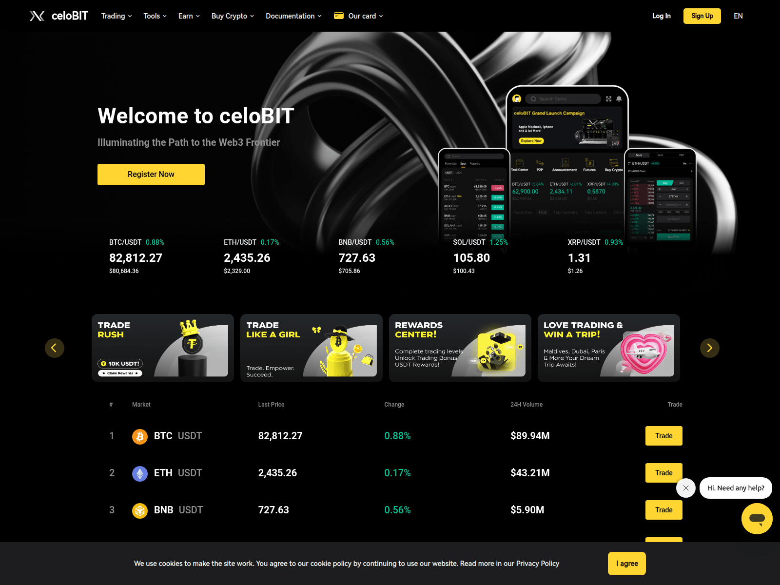 스크린샷: celobit.com