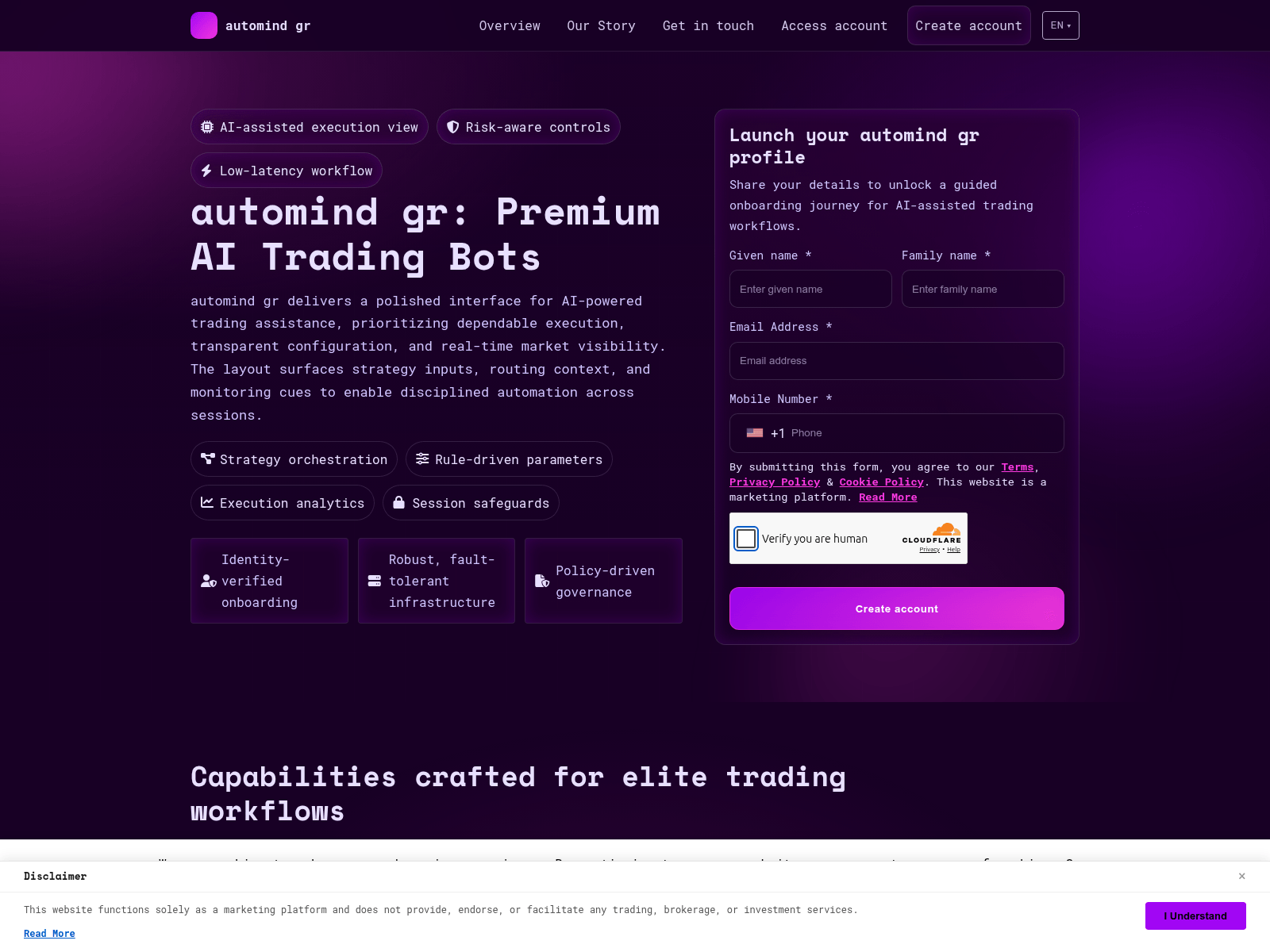 Screenshot of automindgr.com