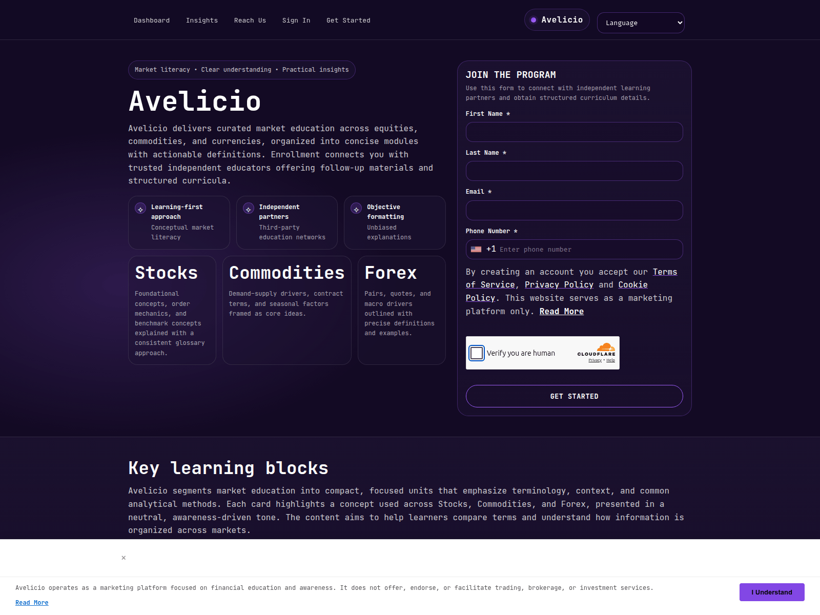 Screenshot of avelicio.click