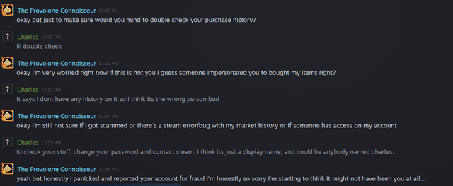 Fraud supposedly lol : r/Steam