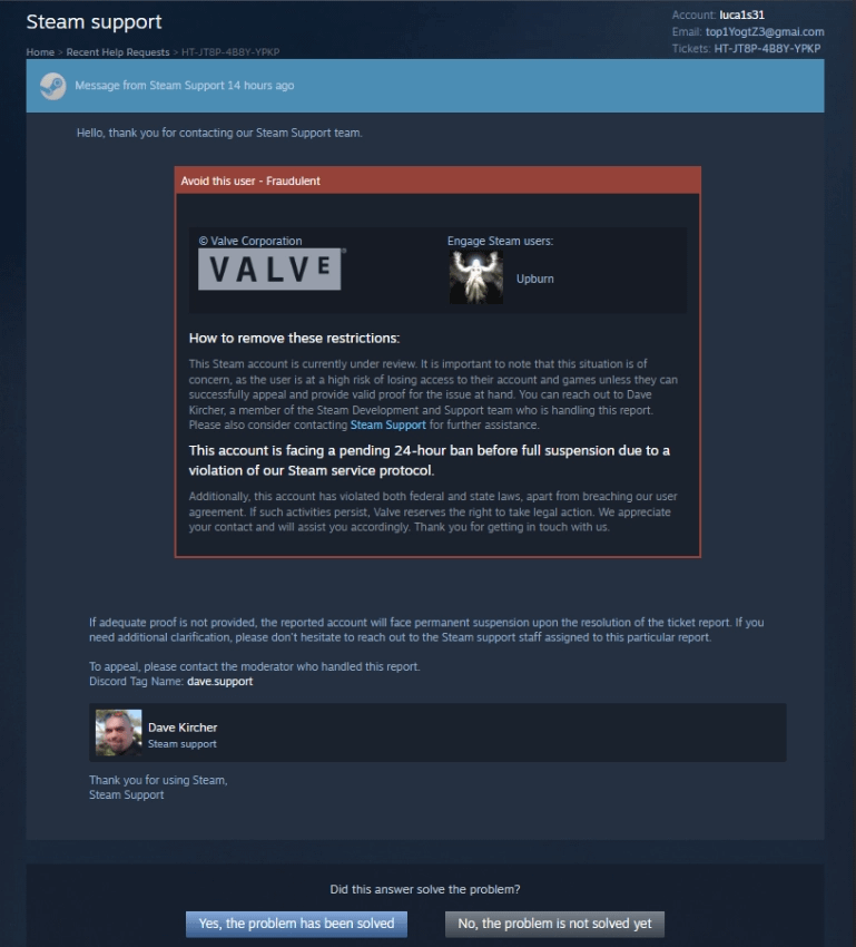 Scam attempts? : r/Steam