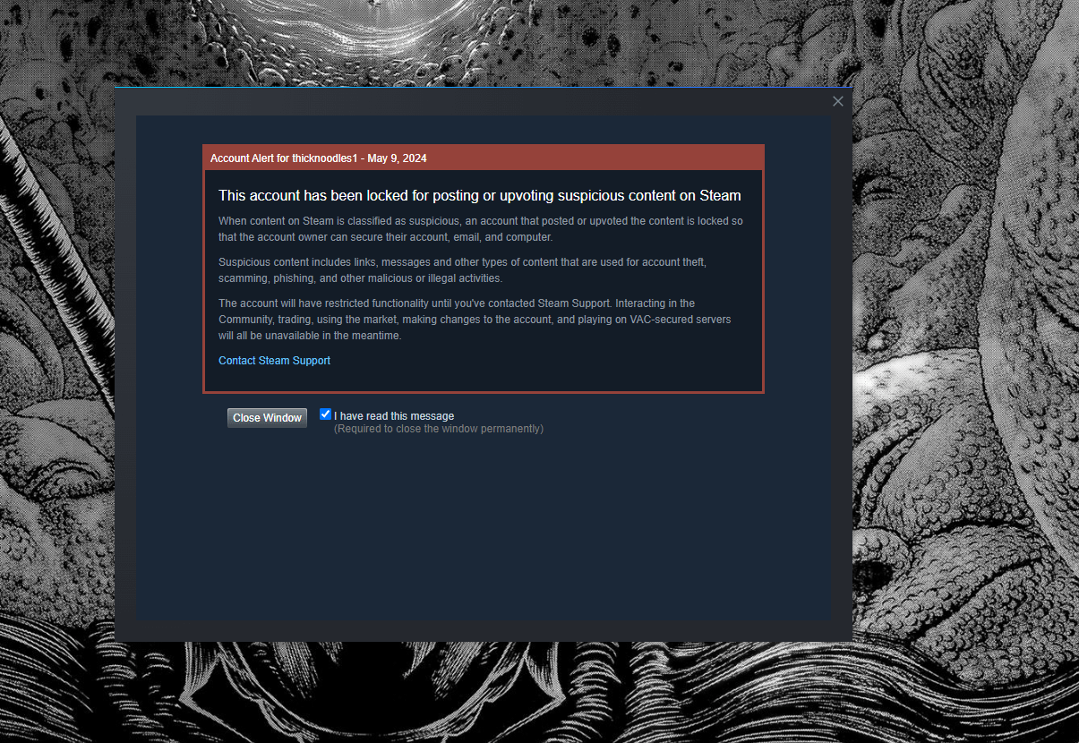 Should I be concerned about this? I've never posted or upvoted anything on  Steam ever. : r/Steam