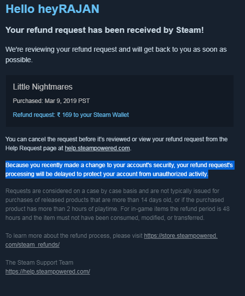 Can anyone tell me how long is it going to be on hold? *Read Selected Text  : r/Steam