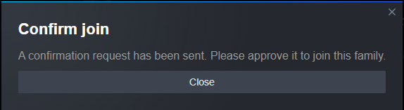 Joining a family, where does this confirmation request get sent? : r/Steam