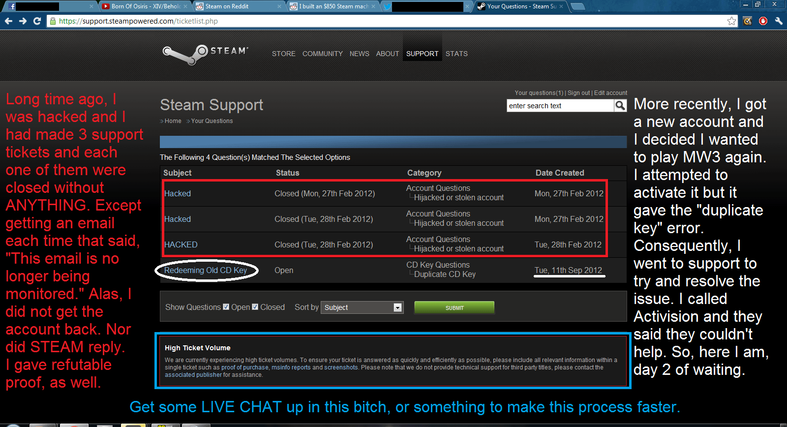 STEAM support is getting terrible. : r/Steam