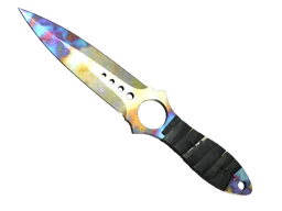 ★ Skeleton Knife | Case Hardened (Well-Worn) | Blue Gem