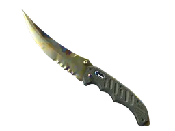 ★ StatTrak™ Flip Knife | Case Hardened (Minimal Wear) | Blue Gem